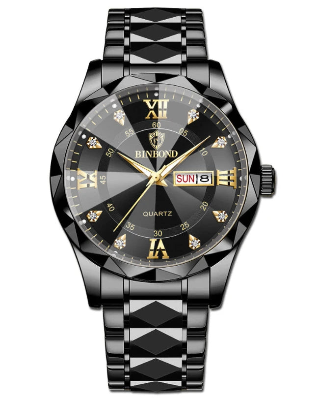 Stylish Durable Stainless Steel Wristwatch for Men