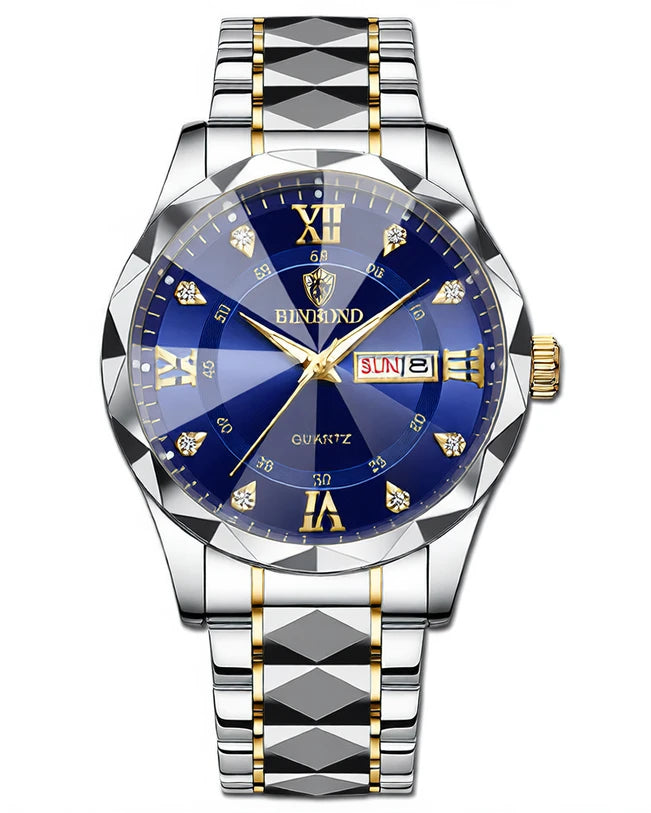 Stylish Durable Stainless Steel Wristwatch for Men