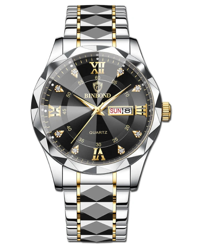 Stylish Durable Stainless Steel Wristwatch for Men