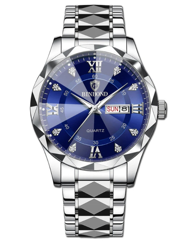 Stylish Durable Stainless Steel Wristwatch for Men