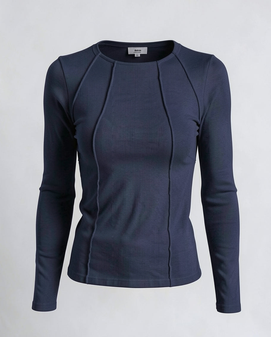 Cozy Ribbed Womens Long Sleeve T Shirts