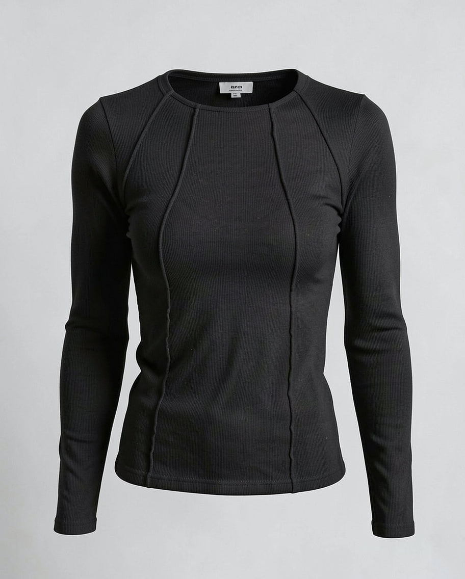 Cozy Ribbed Womens Long Sleeve T Shirts