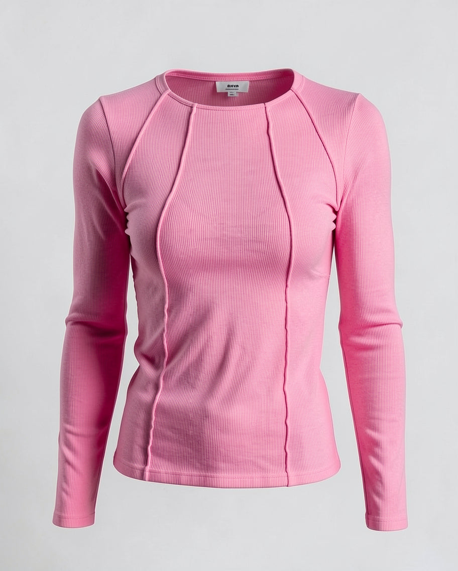 Cozy Ribbed Womens Long Sleeve T Shirts