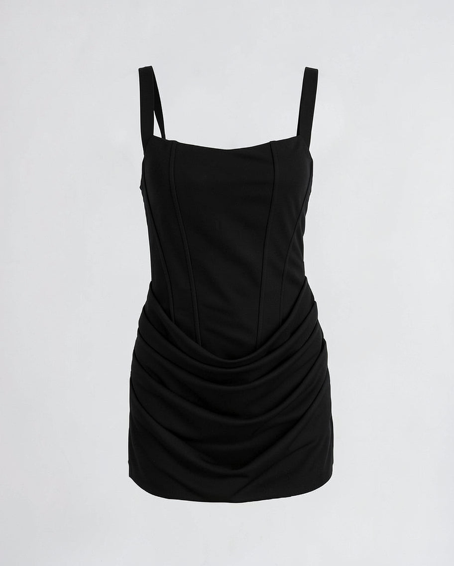 Structured Sculpting Mini Dress