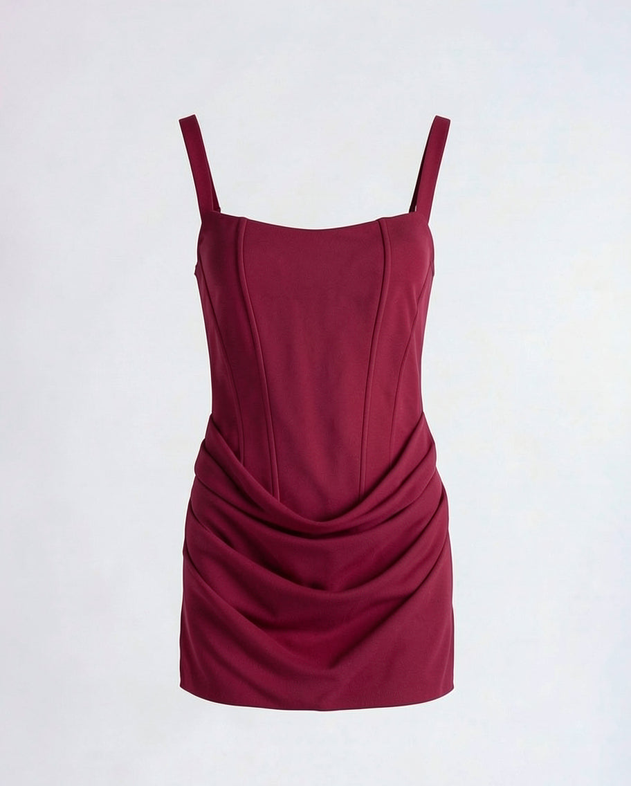 Structured Sculpting Mini Dress