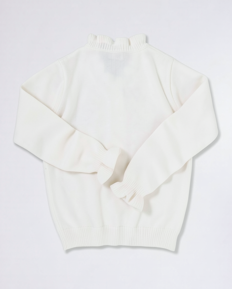 Charming Elegant White Ruffle Blouse | Summer Tops for Women