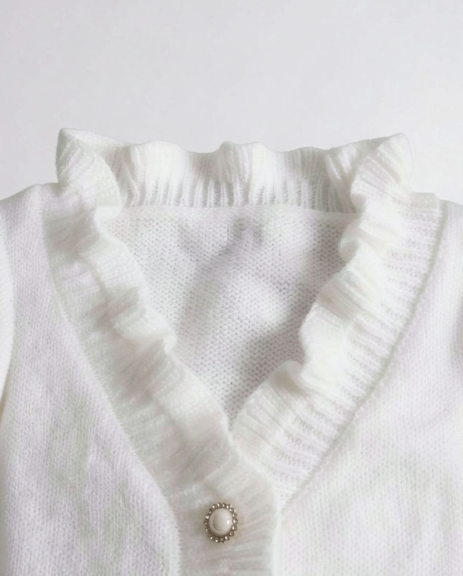 Charming Elegant White Ruffle Blouse | Summer Tops for Women