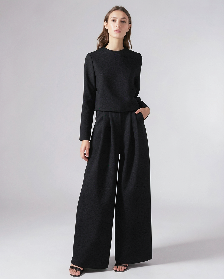 Chic Relaxed Fit Two-Piece Outfit Set