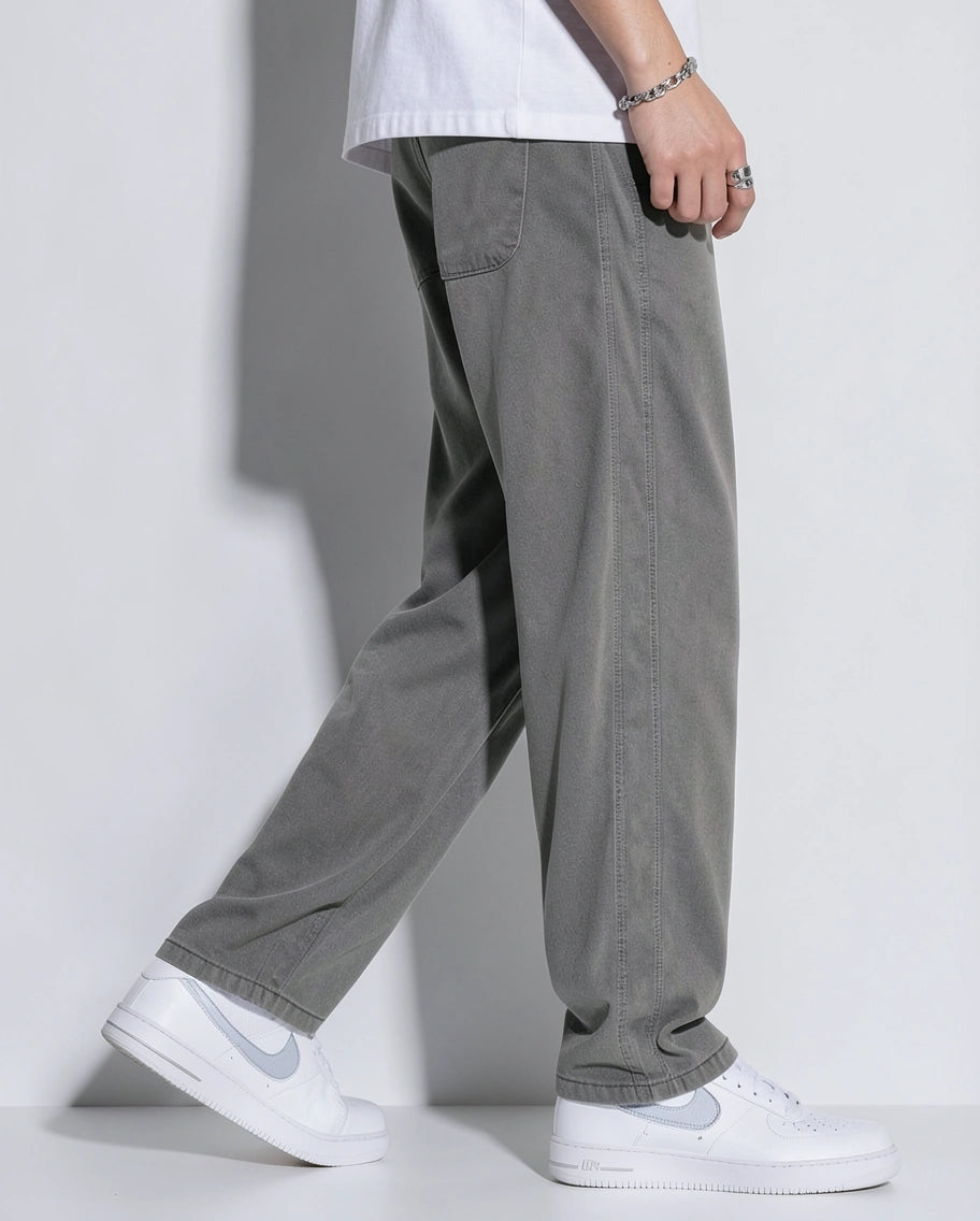 Drawstring Wide Leg Casual Pants