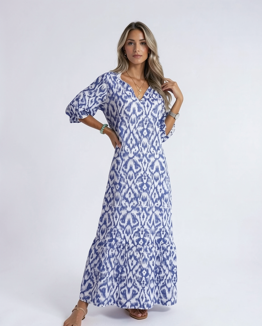 Elegant Flowy Summer Maxi Dress for Women