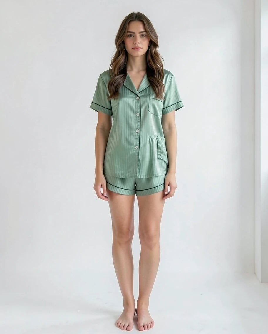 Luxurious Soft Satin Pajama Set for Women