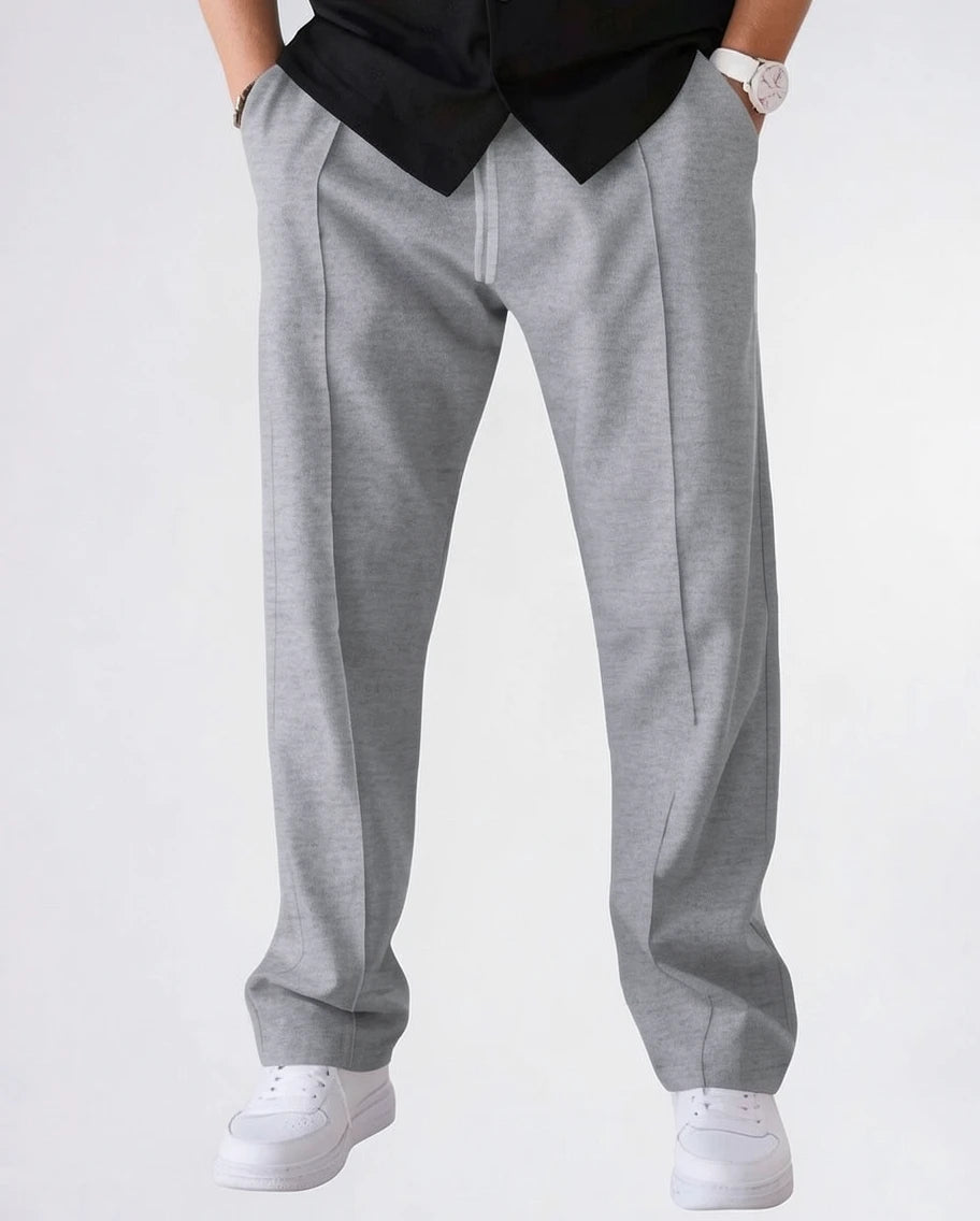 Tailored Relaxed-Fit Straight-Leg Dress Trousers