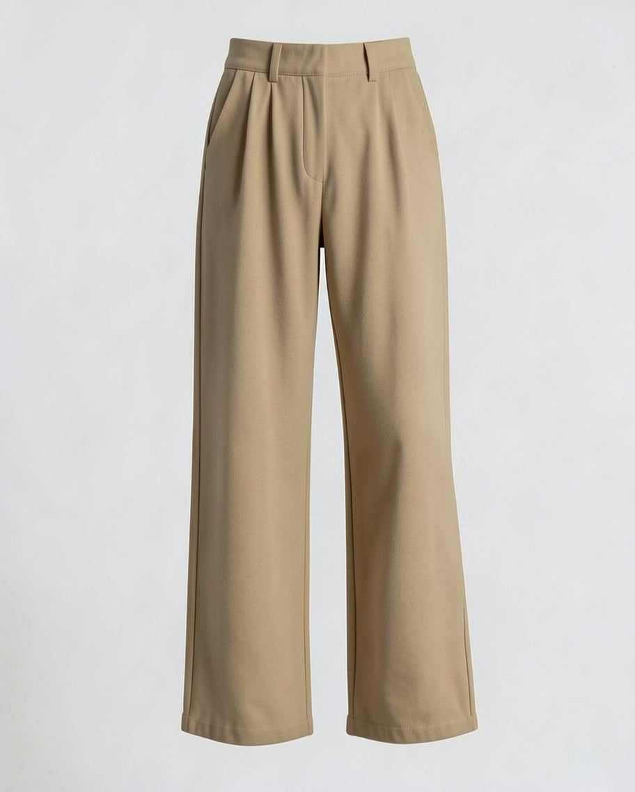 Chic Black Wide Leg Trousers for Women