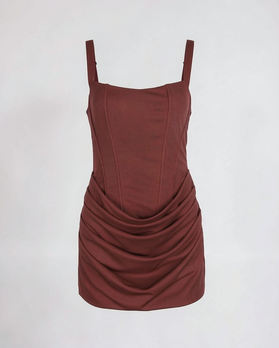 Structured Sculpting Mini Dress