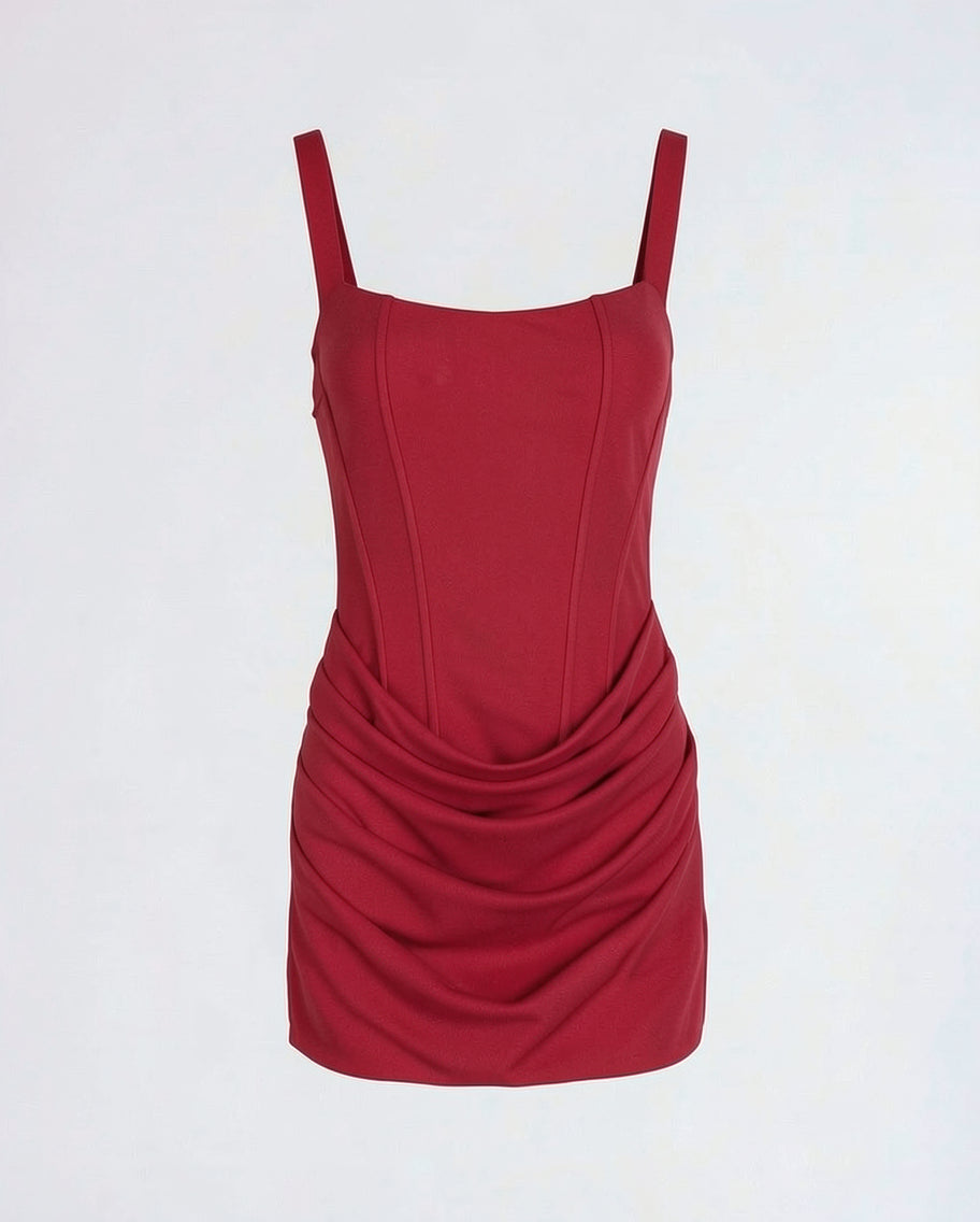 Structured Sculpting Mini Dress