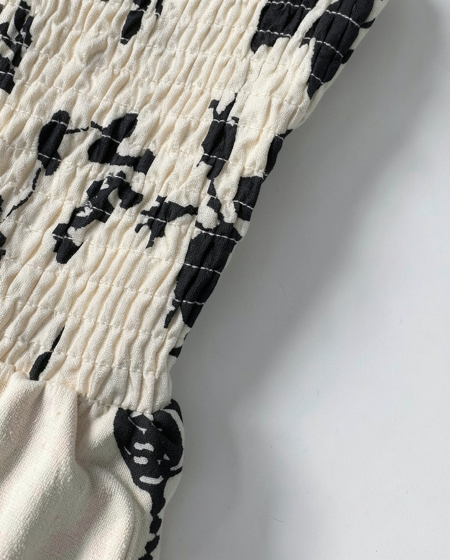 Floral Tie-Strap Midi Dress