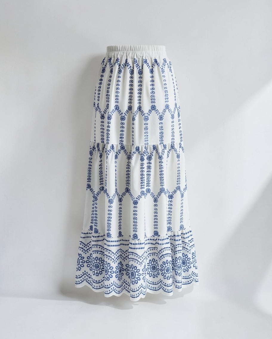 Stylish Printed Sleeveless Skirt Co Ord Set