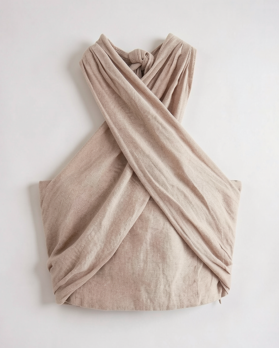 Stylish Lightweight Crisscross White Tank Top for Women