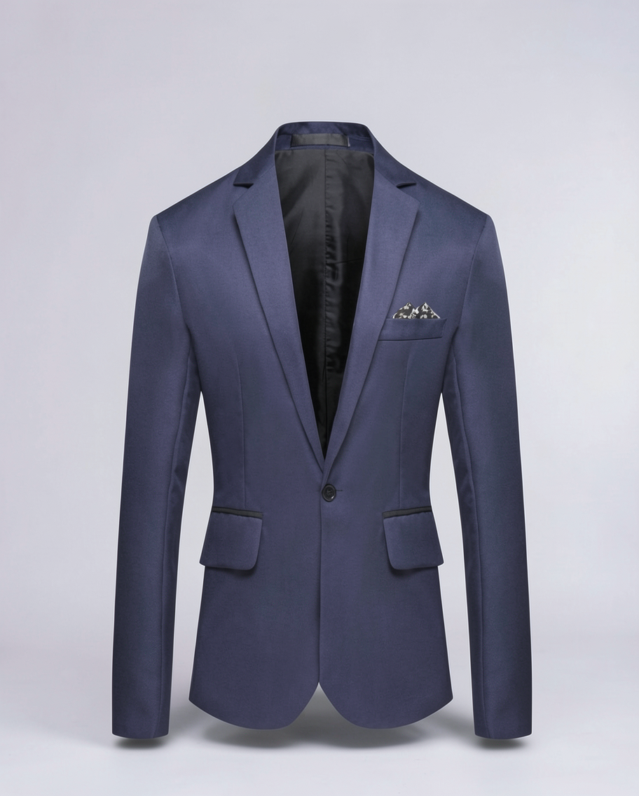 Stylish Tailored Men's Blazer Jacket for Formal Events