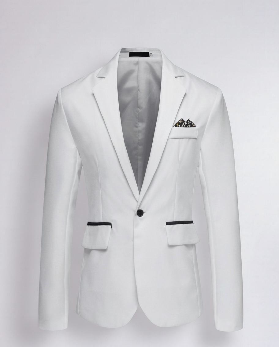 Stylish Tailored Men's Blazer Jacket for Formal Events