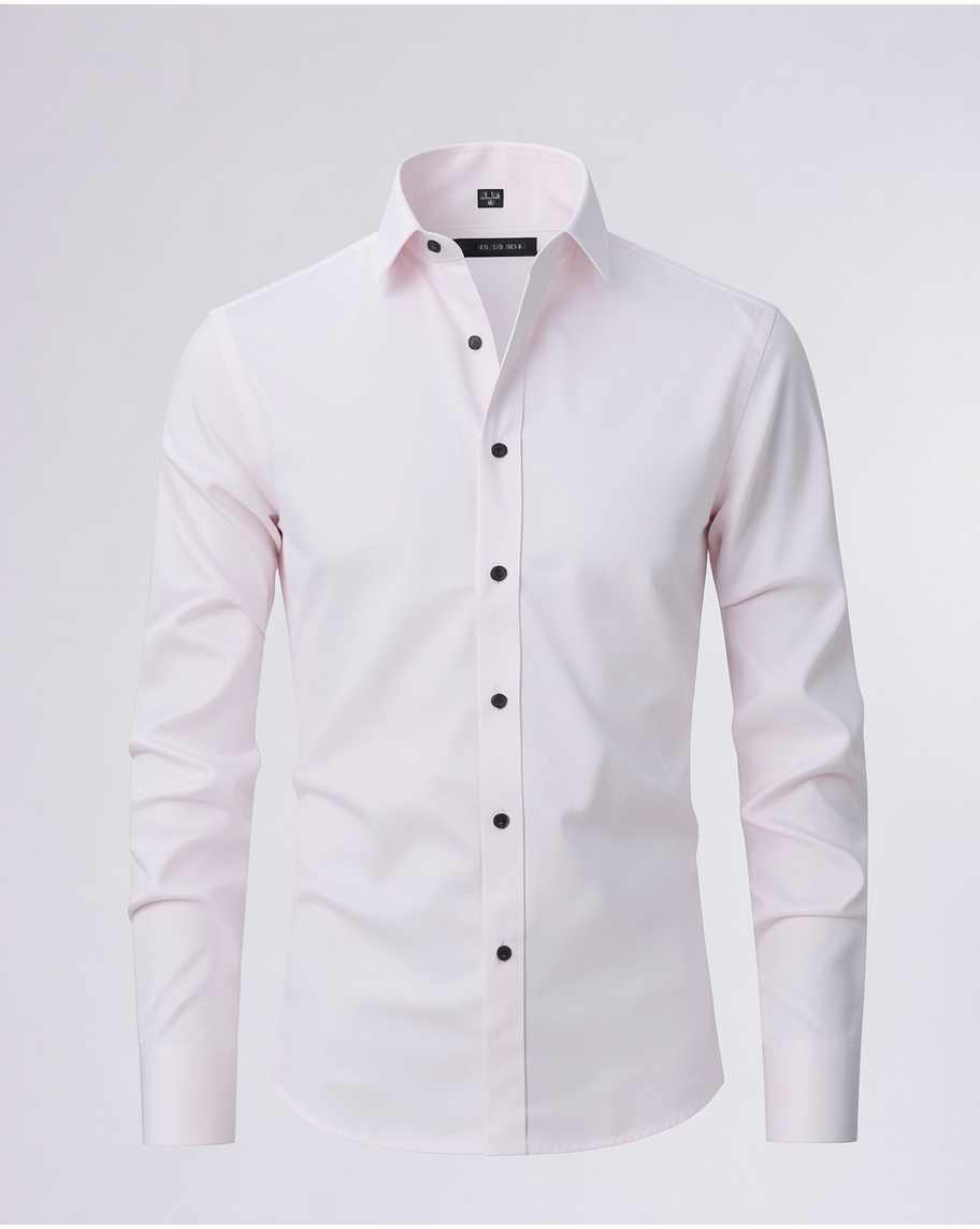 Elegant Slim-Fit Men's Dress Shirt for Work and Casual Wear